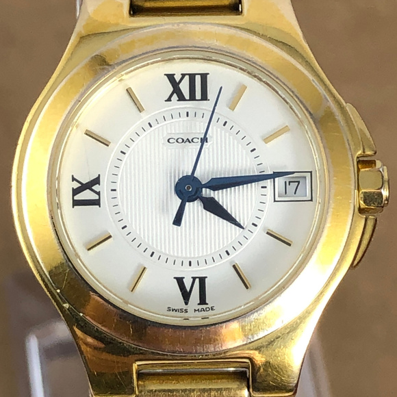 Coach Accessories Vintage Coach Gold Tone Roman Numerals Swiss